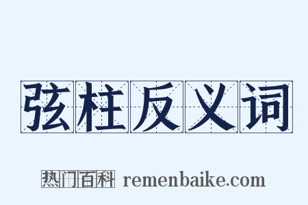 弦柱反义词是什么意思的图片